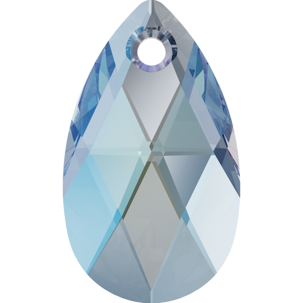 Serinity Crystal Pendants Peardrop (6106) Aquamarine Shimmer