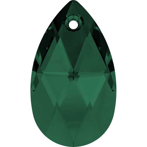 Serinity Crystal Pendants Peardrop (6106) Emerald