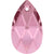 Serinity Crystal Pendants Peardrop (6106) Light Rose