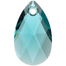 Serinity Crystal Pendants Peardrop (6106) Blue Zircon
