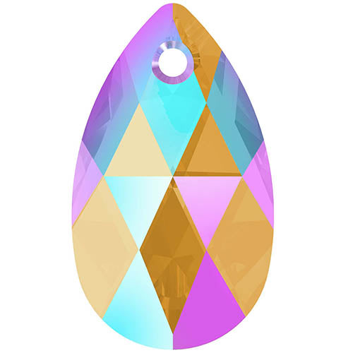 Serinity Crystal Pendants Peardrop (6106) Light Colorado Topaz Shimmer