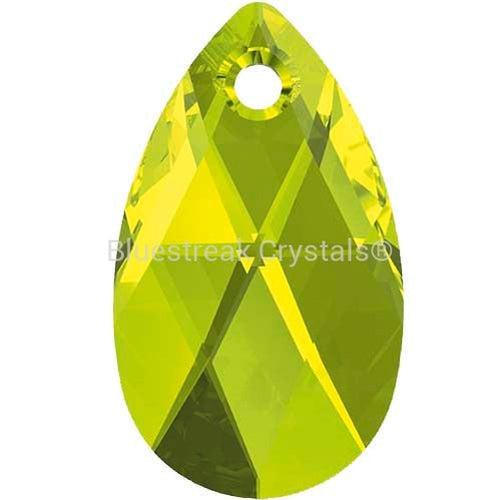 Serinity Crystal Pendants Peardrop (6106) Citrus Green