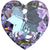 Serinity Pendants Classic Heart (6215) Crystal Vitrail Light