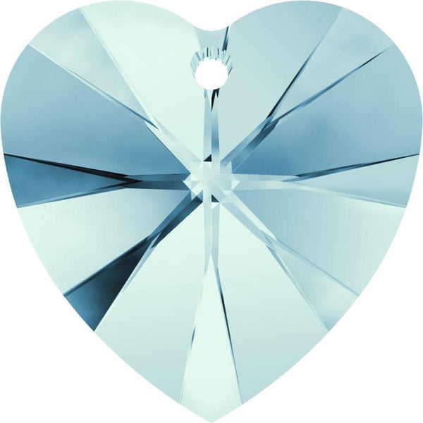 Serinity Crystal Pendants Heart (6228) Aquamarine