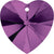 Serinity Crystal Pendants Heart (6228) Amethyst