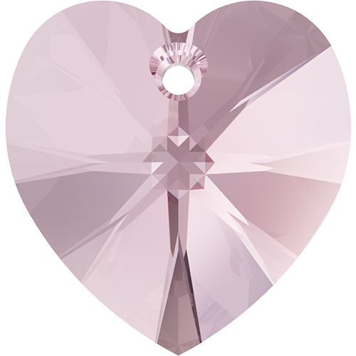 Serinity Crystal Pendants Heart (6228) Light Rose