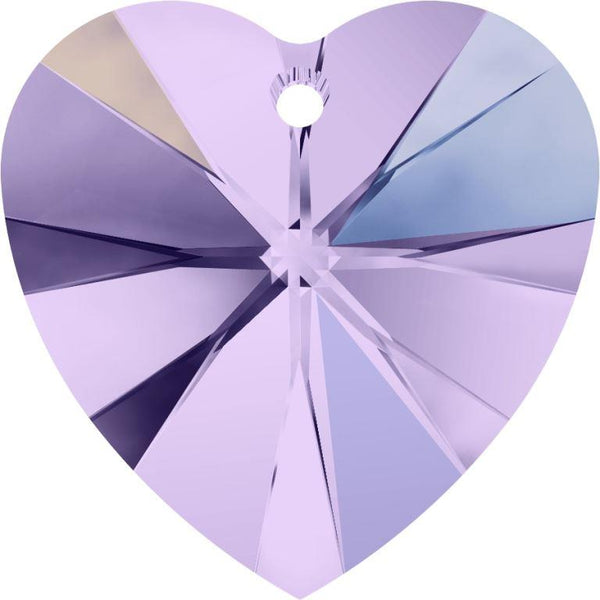 Serinity Crystal Pendants Heart (6228) Violet AB