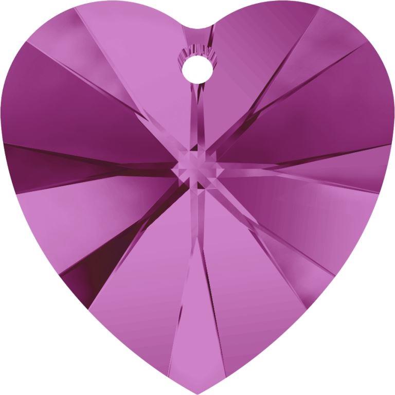 Serinity Crystal Pendants Heart (6228) Fuchsia