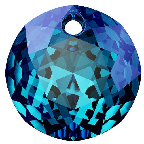 Serinity Crystal Pendants Classic Cut (6430) Crystal Bermuda Blue