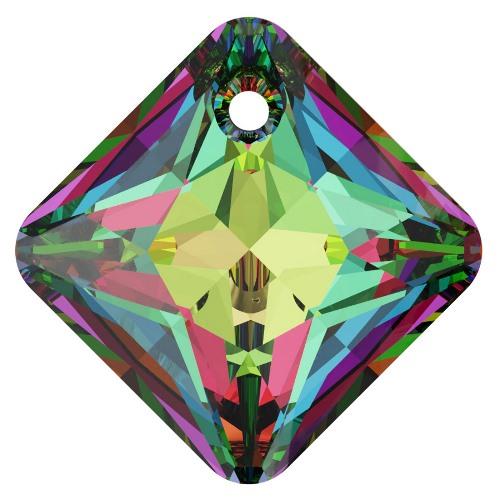 Serinity Crystal Pendants Princess Cut (6431) Crystal Vitrail Medium P