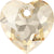 Serinity Crystal Pendants Heart Cut (6432) Crystal Golden Shadow