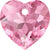 Serinity Crystal Pendants Heart Cut (6432) Rose