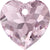 Serinity Crystal Pendants Heart Cut (6432) Light Rose