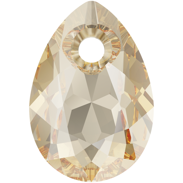 Serinity Crystal Pendants Pear Cut (6433) Crystal Golden Shadow