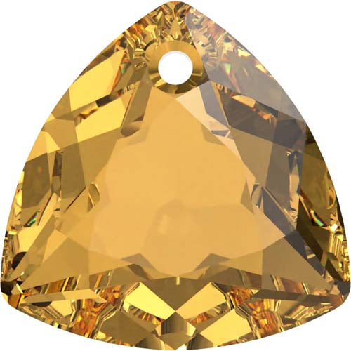 Serinity Crystal Pendants Trilliant Cut (6434) Golden Topaz