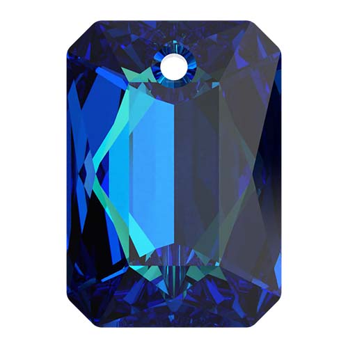 Serinity Crystal Pendants Emerald Cut (6435) Crystal Bermuda Blue P