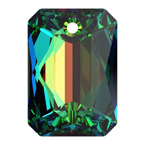 Serinity Crystal Pendants Emerald Cut (6435) Crystal Vitrail Medium P