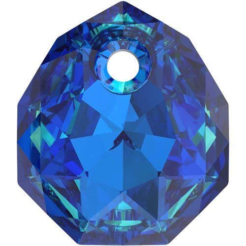 Serinity Crystal Pendants Majestic (6436) Crystal Bermuda Blue P