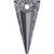 Serinity Crystal Pendants Spike (6480) Crystal Silver Night