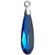 Serinity Crystal Pendants Raindrop Rhodium Cap (6533) Crystal Bermuda Blue