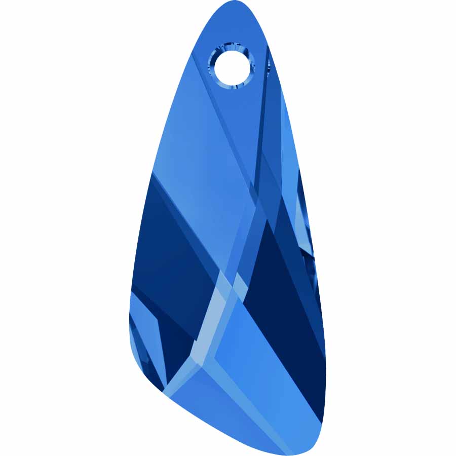 Serinity Crystal Pendants Wing (6690) Capri Blue