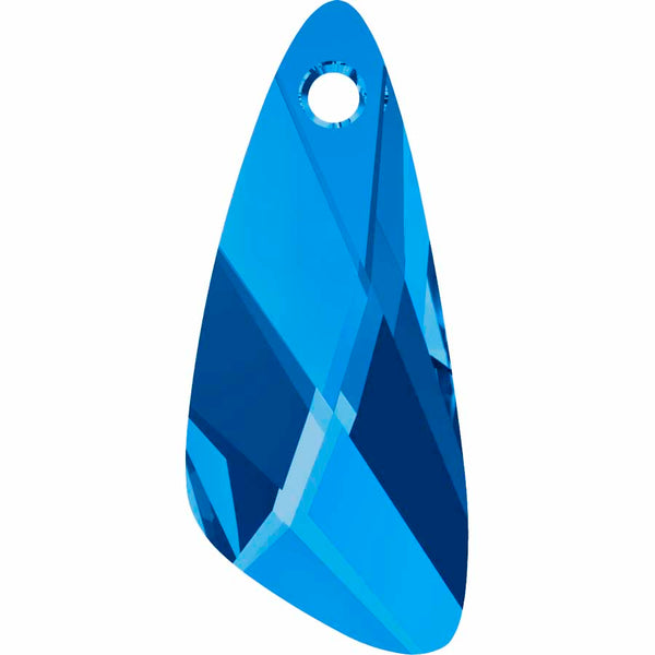 Serinity Crystal Pendants Wing (6690) Capri Blue