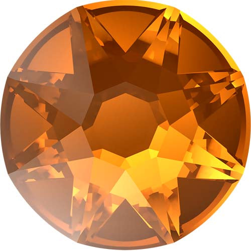 Serinity Hotfix Flat Back Crystals  (2000, 2038 & 2078) Light Amber