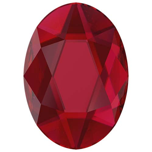Serinity Hotfix Flat Back Crystals  Oval (2603) Scarlet