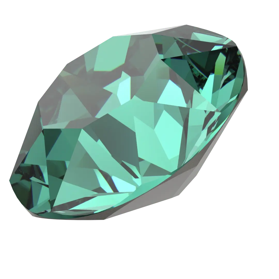 Serinity Chatons Round Stones (1028 & 1088) Caribbean Green - Bluestreak Crystals