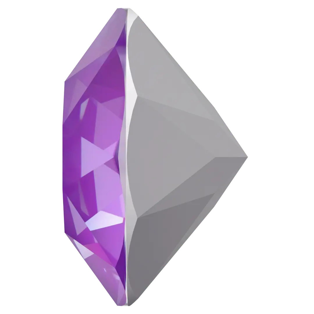 Swarovski Chatons Round Stones (1028 & 1088) Crystal Electric Violet Ignite UNFOILED - Bluestreak Crystals