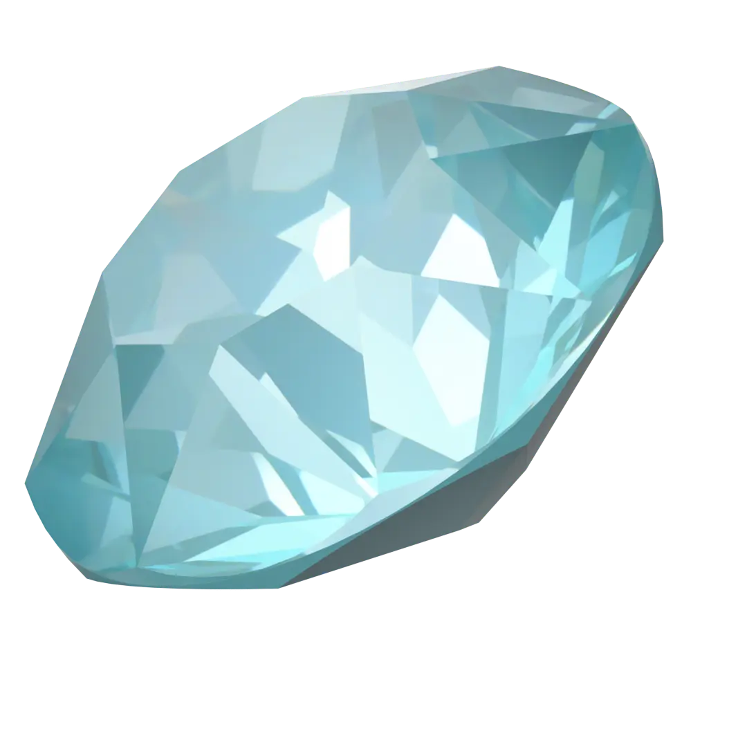 Serinity Chatons Round Stones (1028 & 1088) Crystal Paradise Blue Lux - Bluestreak Crystals