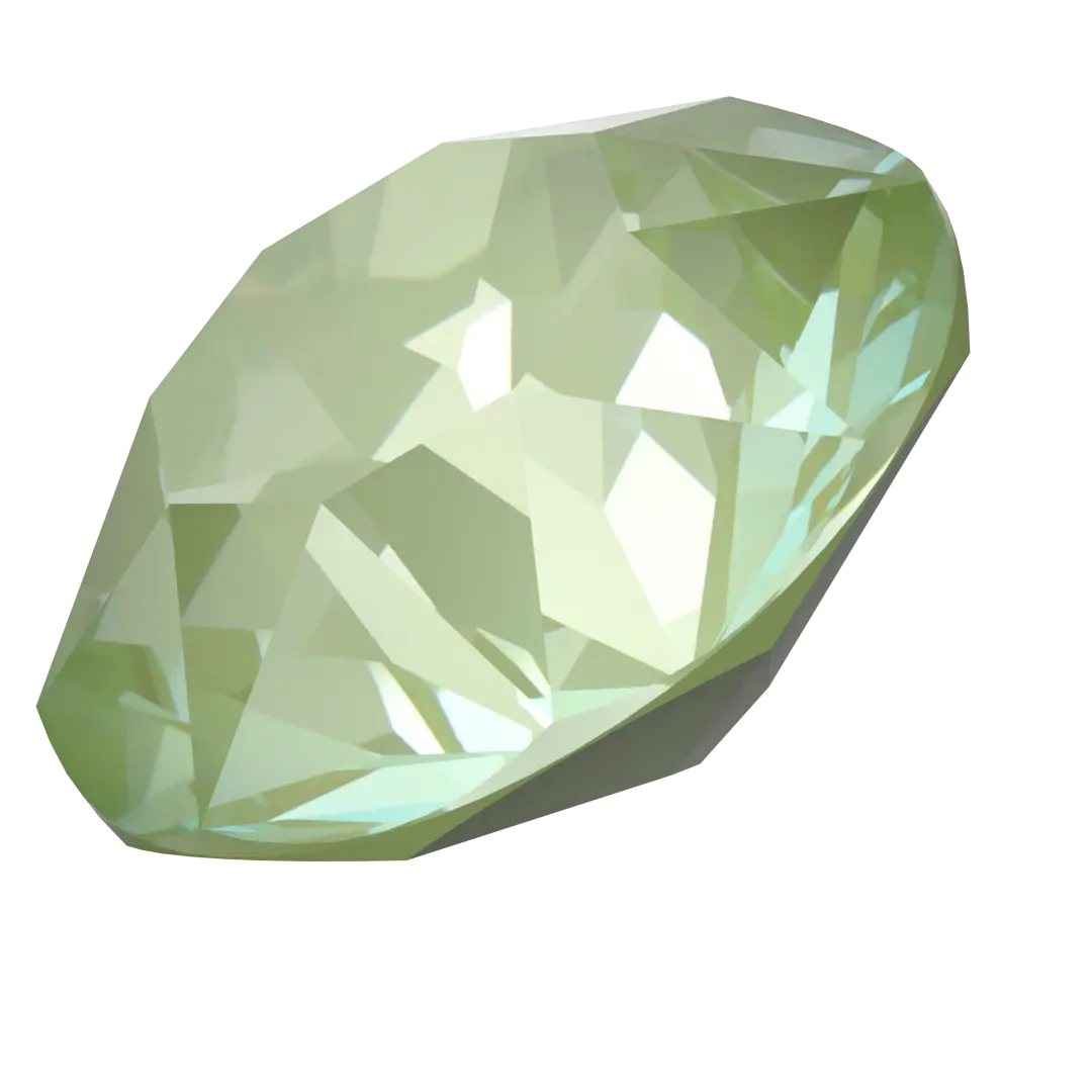 Serinity Chatons Round Stones (1028 & 1088) Crystal Paradise Green Lux - Bluestreak Crystals