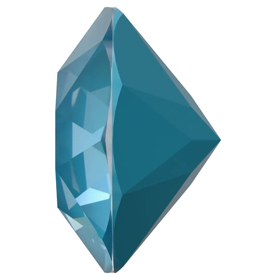 Serinity Chatons Round Stones (1028 & 1088) Crystal Teal Ignite UNFOILED - Bluestreak Crystals