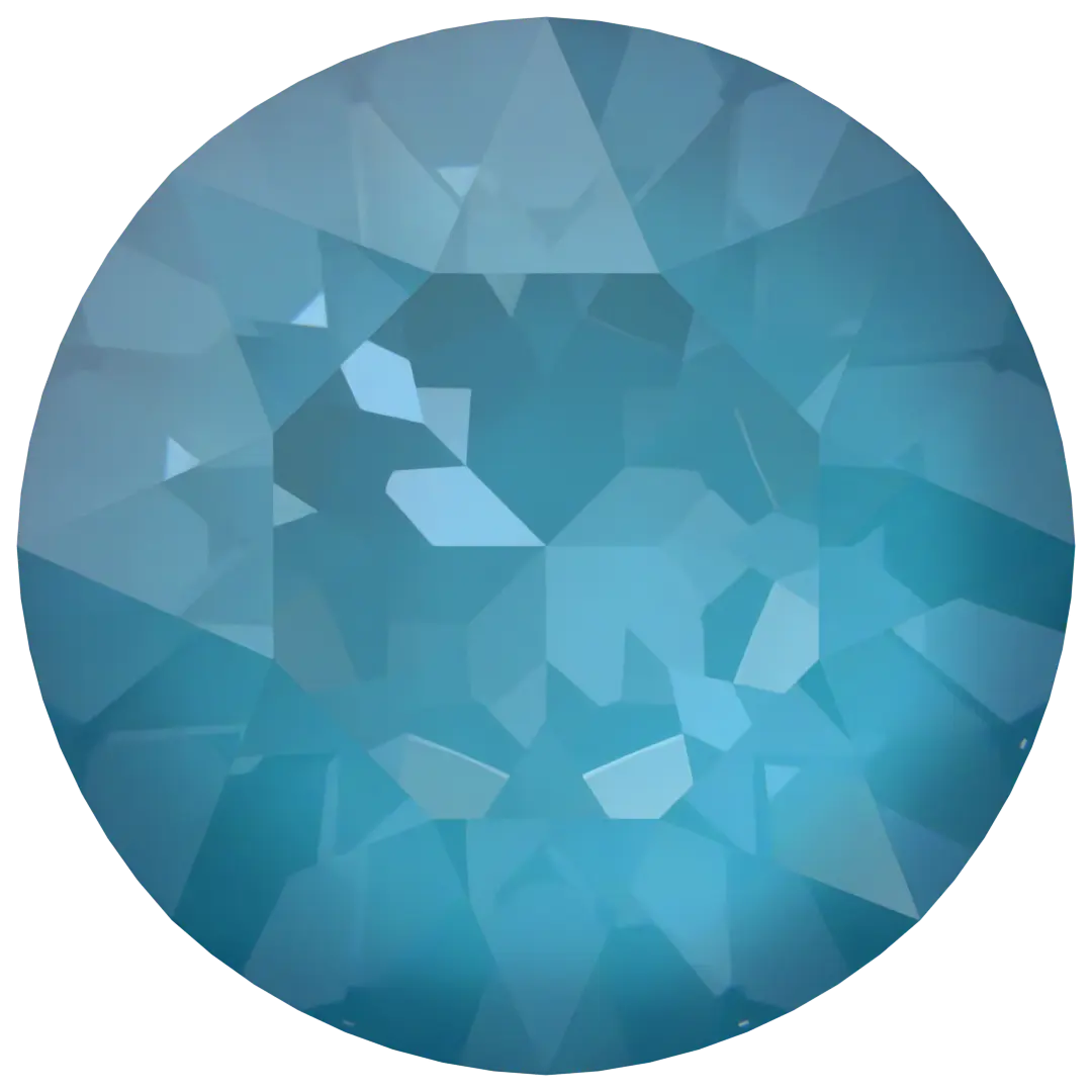 Serinity Chatons Round Stones (1028 & 1088) Crystal Teal Ignite UNFOILED - Bluestreak Crystals
