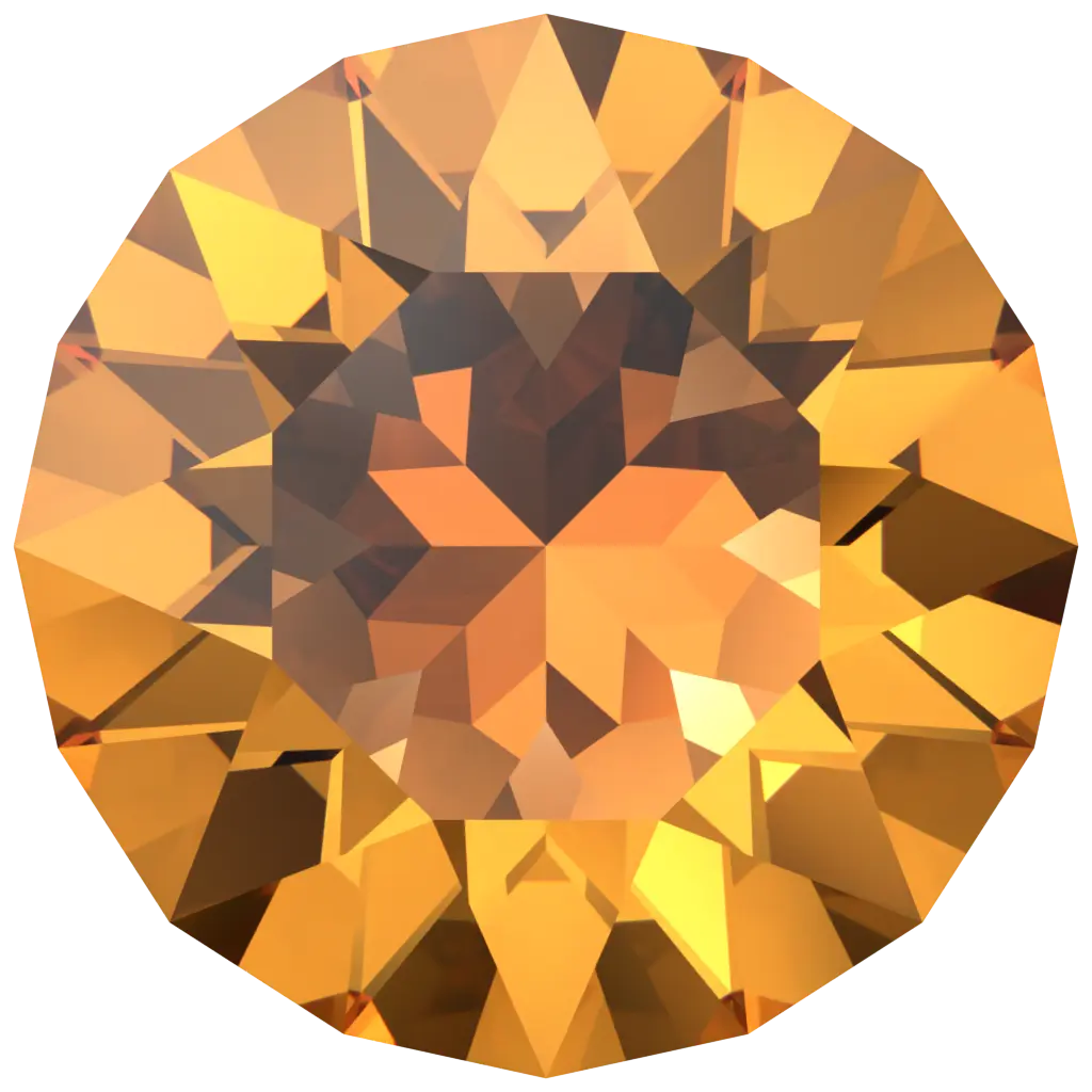 Serinity Chatons Round Stones (1028 & 1088) Dark Orange - Bluestreak Crystals