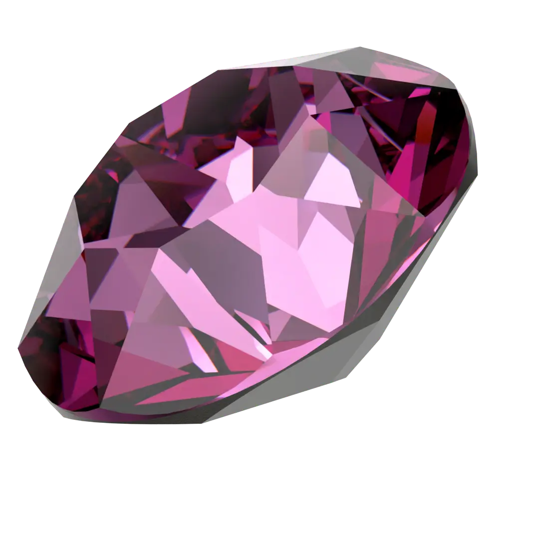 Serinity Chatons Round Stones (1028 & 1088) Dark Rose - Bluestreak Crystals