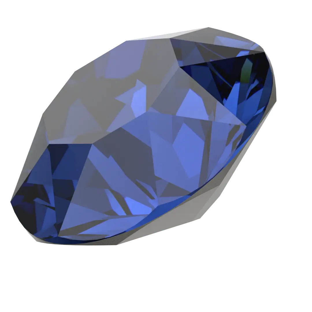 Serinity Chatons Round Stones (1028 & 1088) Dark Sapphire - Bluestreak Crystals