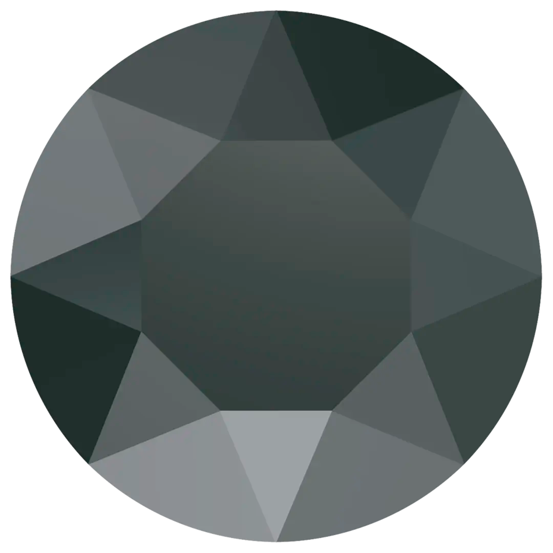 Serinity Chatons Round Stones (1028 & 1088) Jet Hematite - Bluestreak Crystals