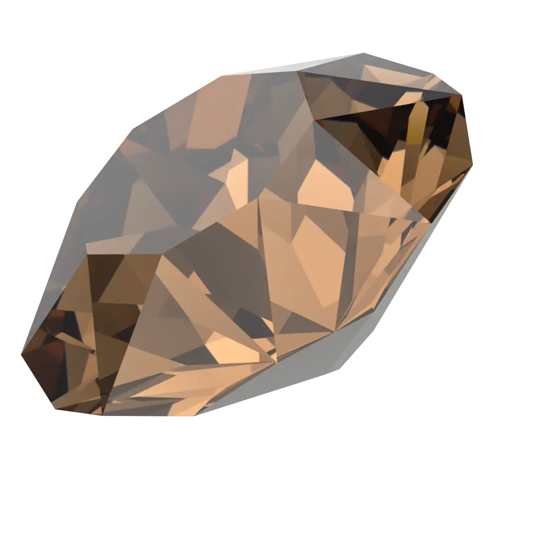 Serinity Chatons Round Stones (1028 & 1088) Light Smoked Topaz - Bluestreak Crystals