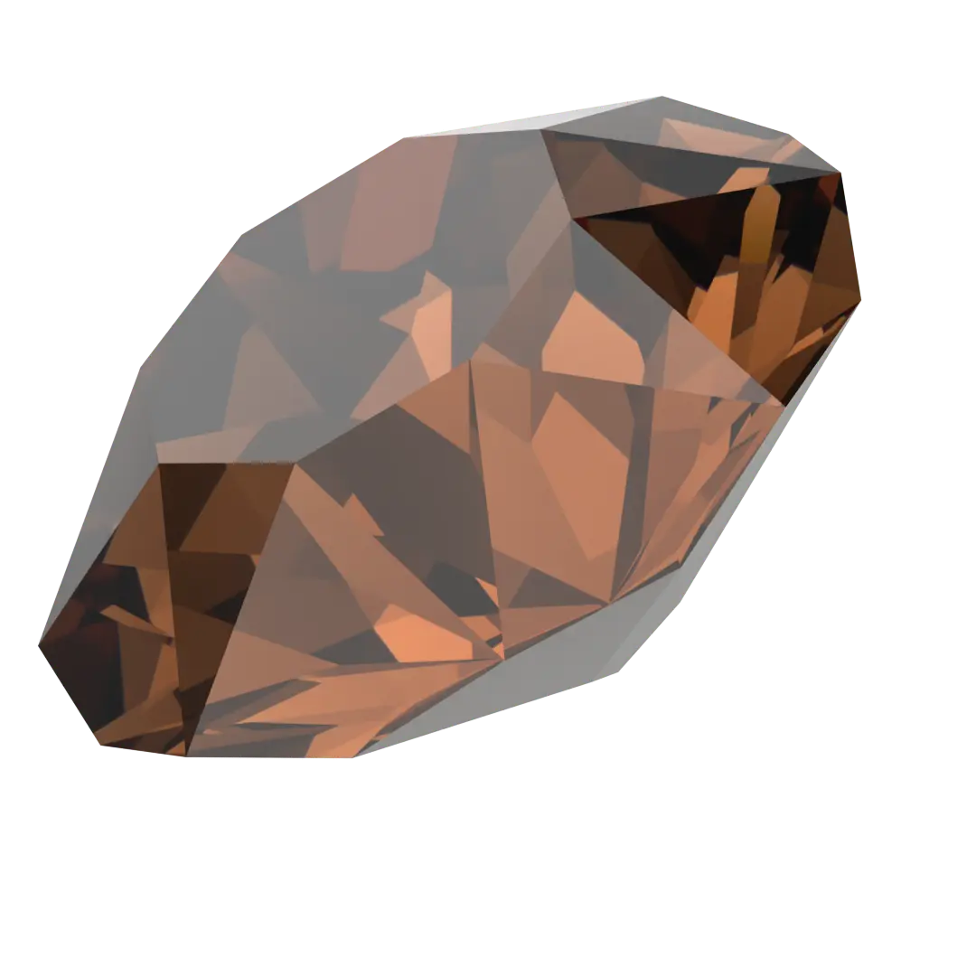 Serinity Chatons Round Stones (1028 & 1088) Smoked Topaz - Bluestreak Crystals