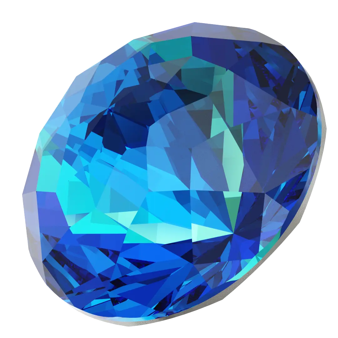 Serinity Chatons Round Stones Brilliant (1400) Crystal Bermuda Blue - Bluestreak Crystals