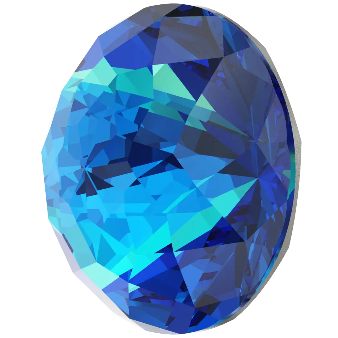 Serinity Chatons Round Stones Brilliant (1400) Crystal Bermuda Blue - Bluestreak Crystals