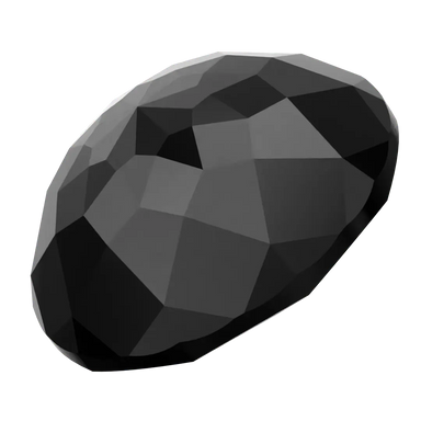 Serinity Chatons Round Stones Brilliant (1400) Jet UNFOILED - Bluestreak Crystals