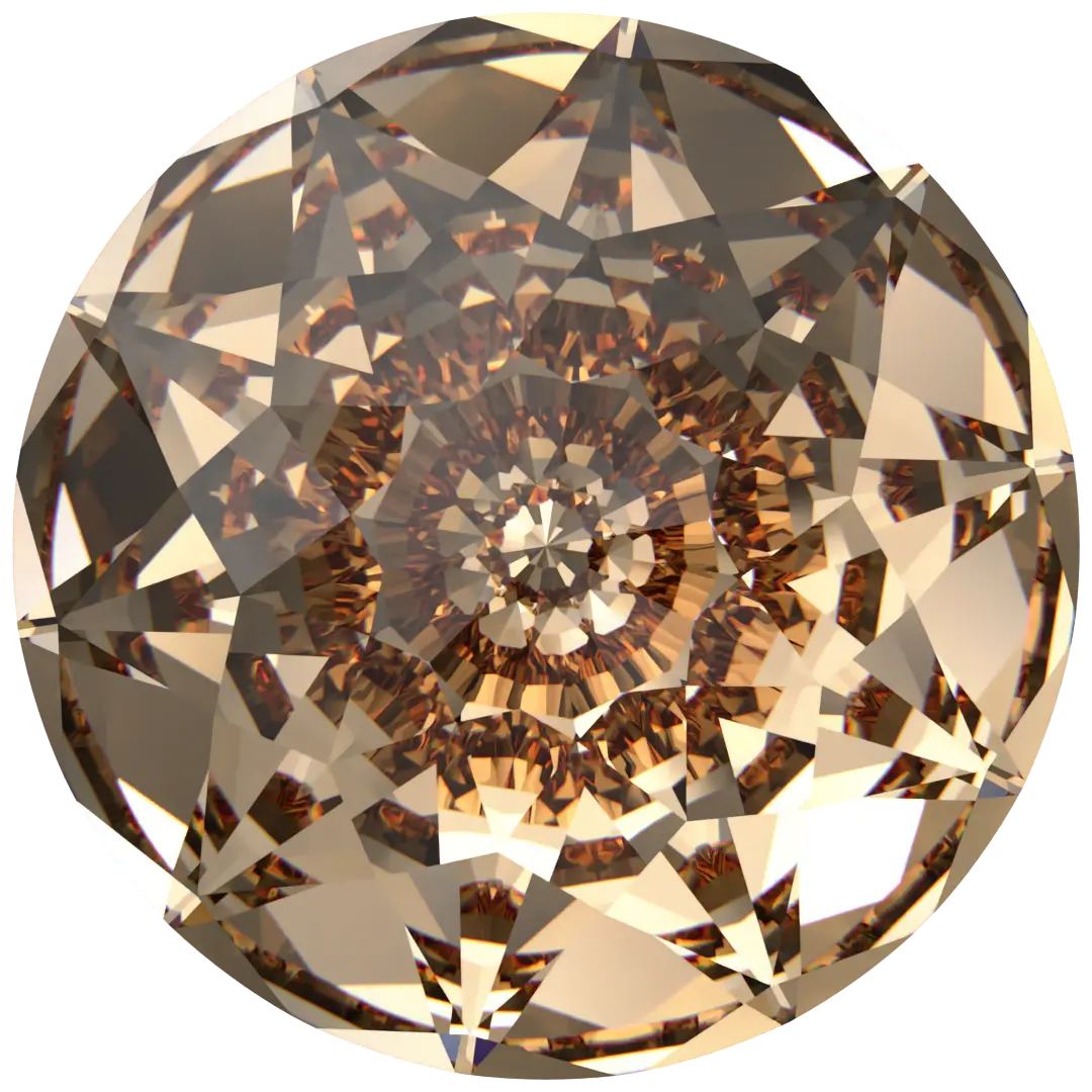 Serinity Chatons Round Stones Brilliant (1400) Light Colorado Topaz - Bluestreak Crystals