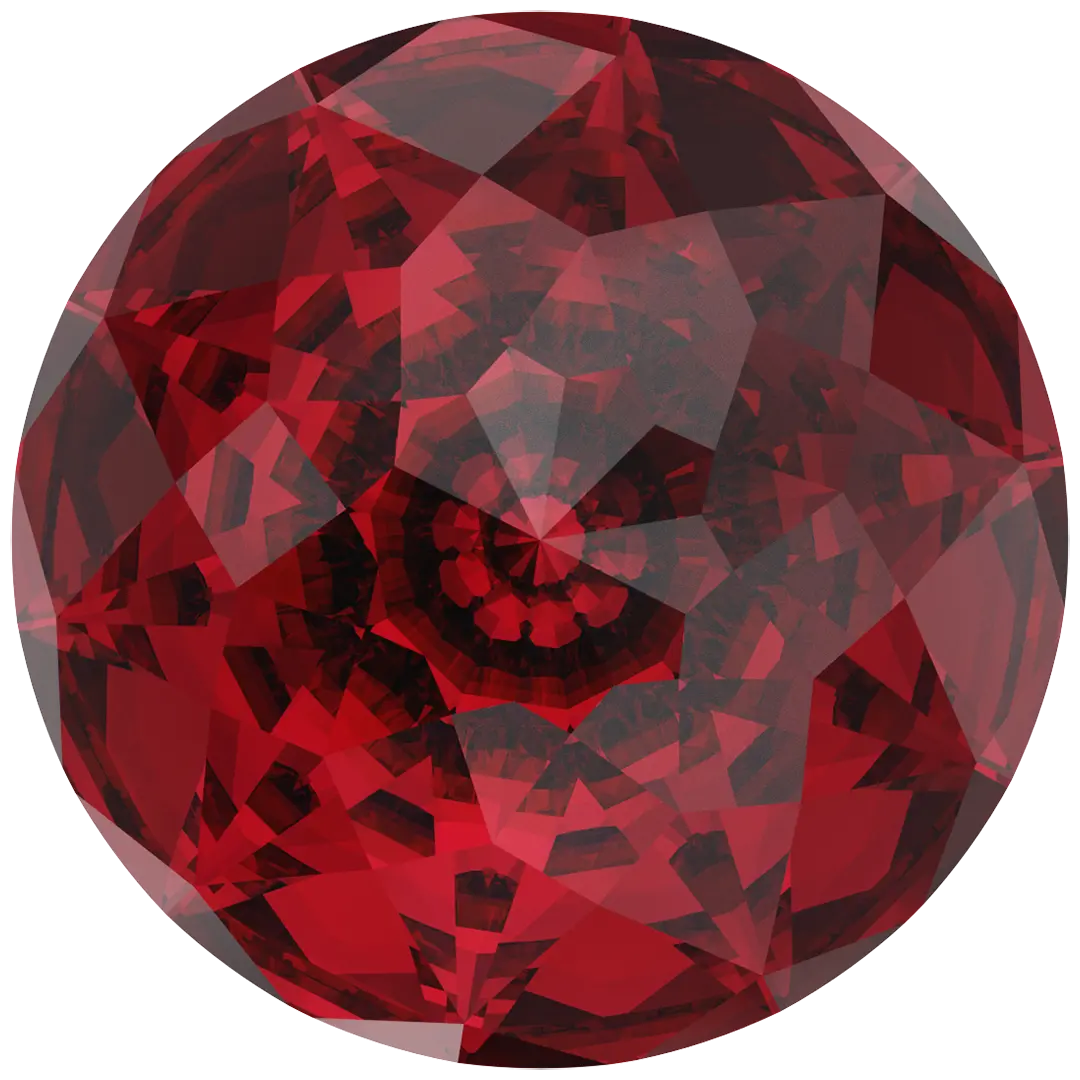 Serinity Chatons Round Stones Brilliant (1400) Scarlet - Bluestreak Crystals