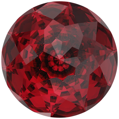 Serinity Chatons Round Stones Brilliant (1400) Scarlet - Bluestreak Crystals