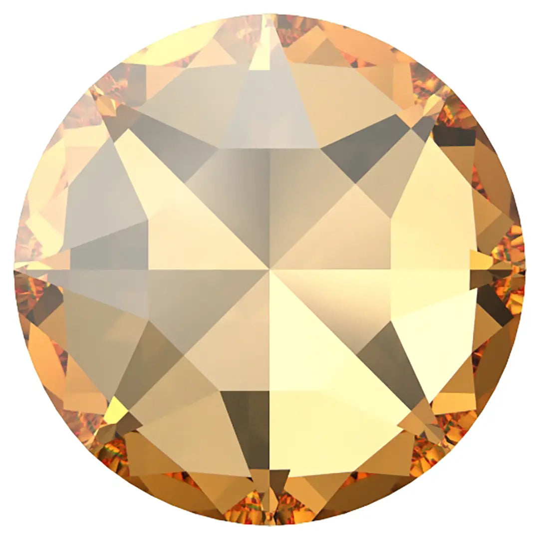 Serinity Chatons Round Stones Light Cut (1098) Crystal Golden Shadow - Bluestreak Crystals