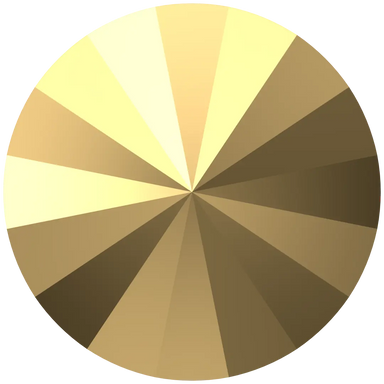 Serinity Chatons Round Stones Rivoli (1122) Crystal Aurum - Bluestreak Crystals