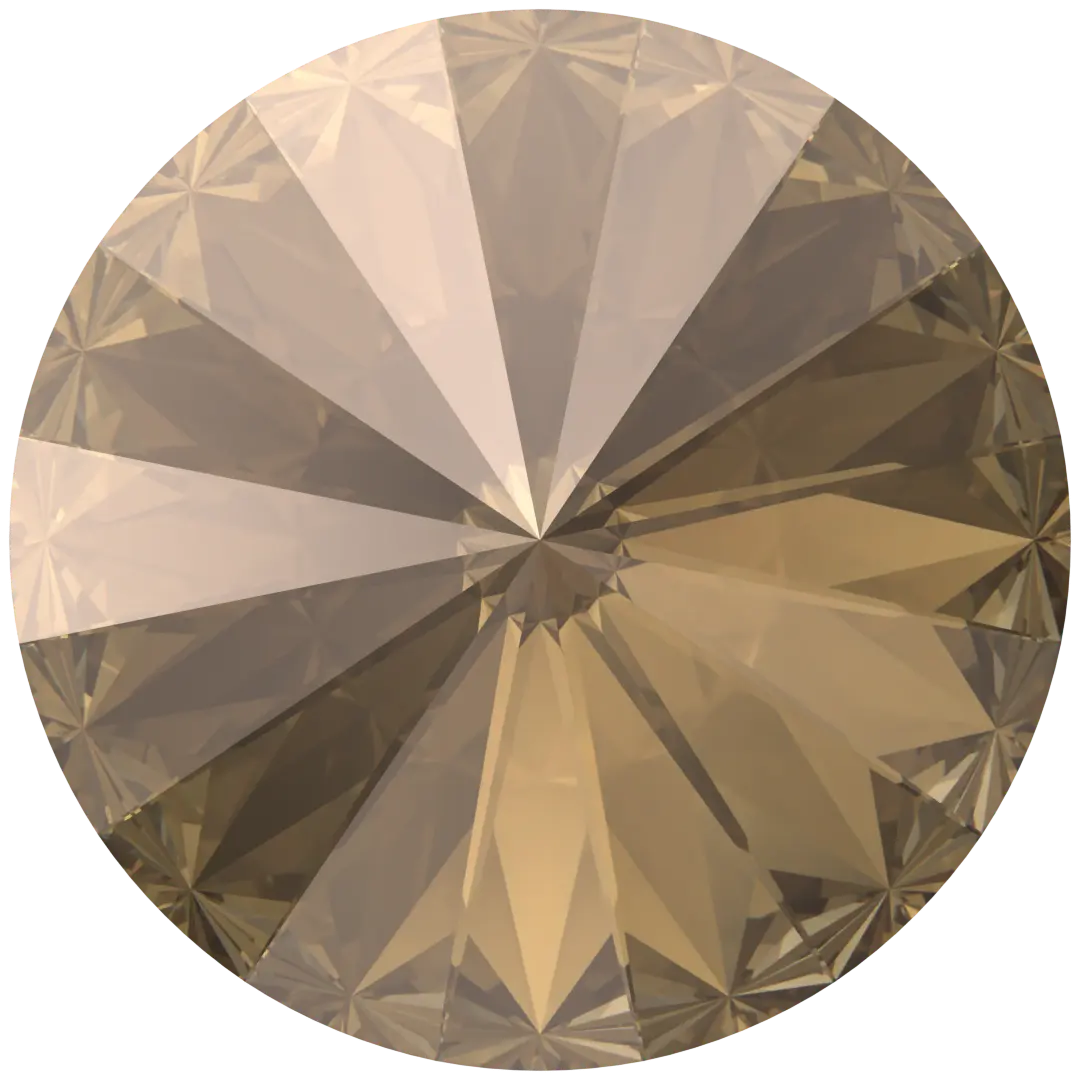 Serinity Chatons Round Stones Rivoli (1122) Crystal Bronze - Bluestreak Crystals