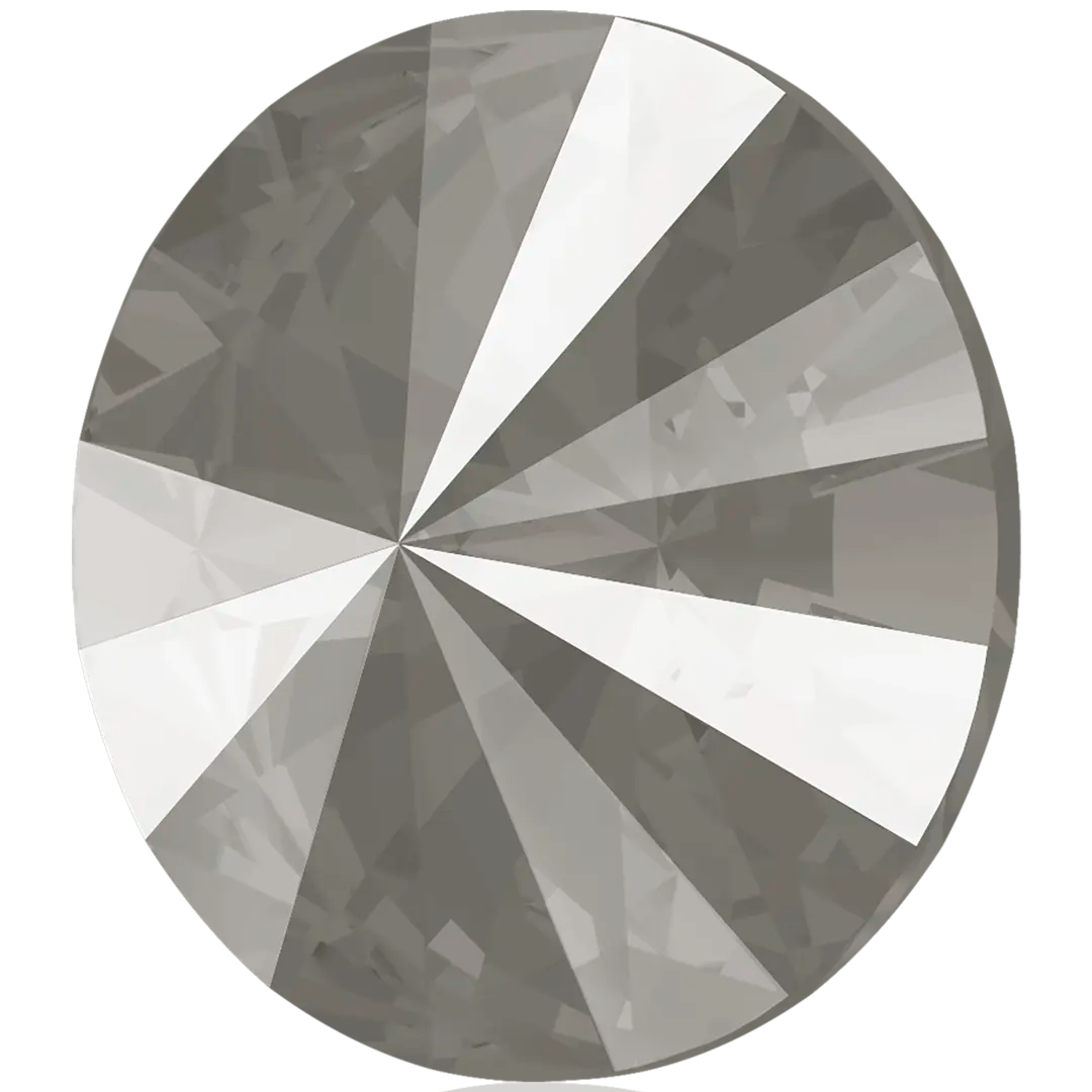 Serinity Chatons Round Stones Rivoli (1122) Crystal Dark Grey Ignite UNFOILED - Bluestreak Crystals